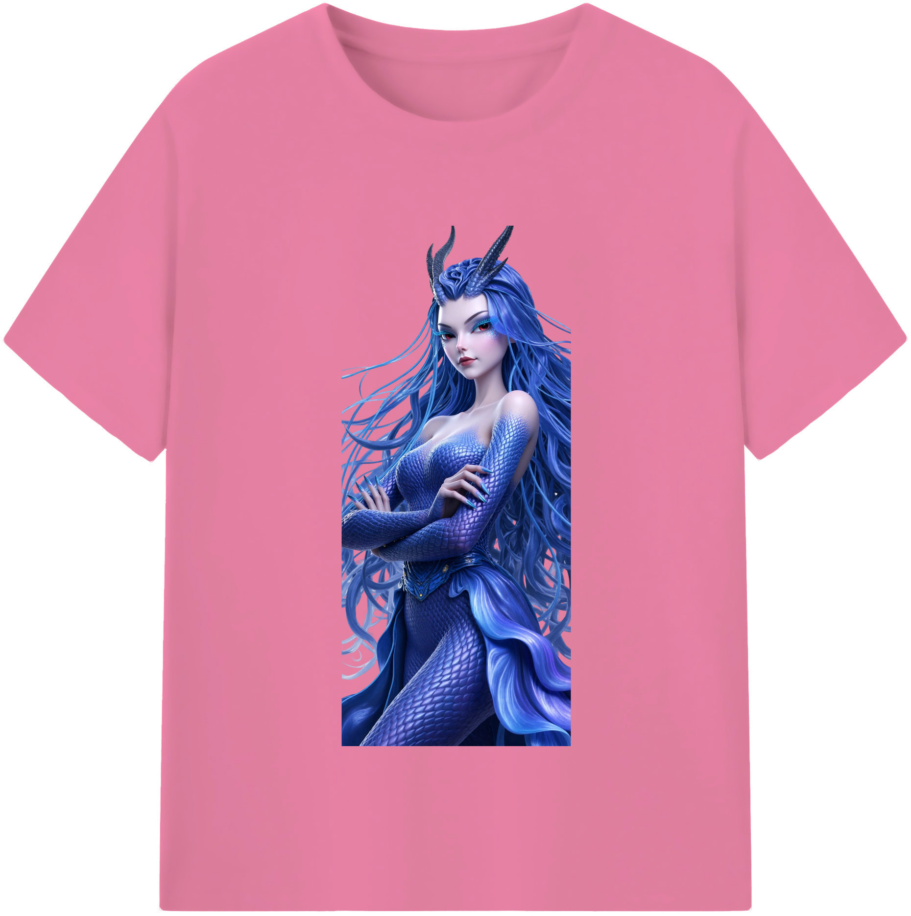（画像用） Ne Zha 2 ナタ 魔童の大暴れ 綿100％半袖Tシャツ（フロントプリント）